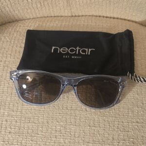Marc Hunter Blue Translucent Sunglasses with Dark Lenses